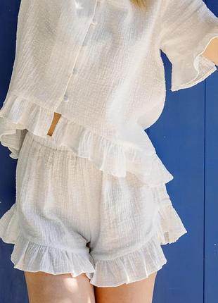 Фірмовий костюм із мусліну meeka remi frill pyjama