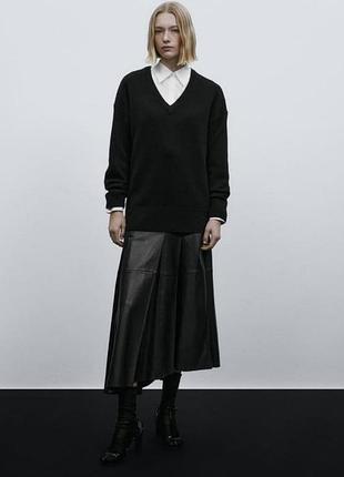 Джемпер оверсайз шерстяной massimo dutti