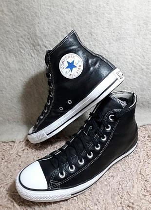 Высокие кожаные кеды converse, 43 размер