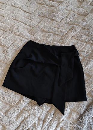 Шорти спідниця чорні zara
