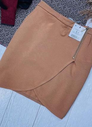 Нова літня спідниця bershka m l коротка спідниця кемел спідниця з блискавкою