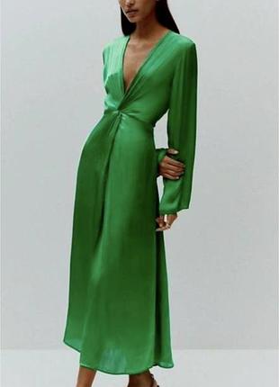 Атласна сукня mango m