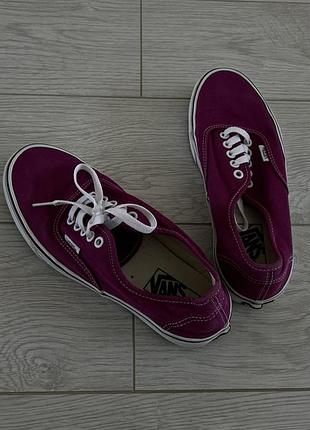 Кеди vans малинового/фуксія кольору