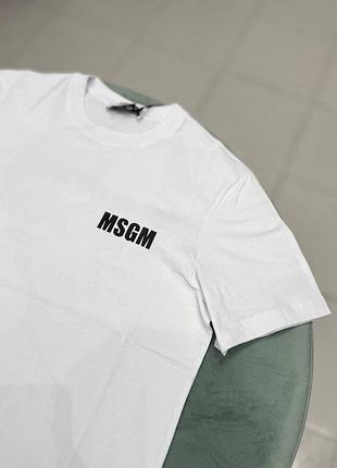 Оригінальна біла футболка msgm