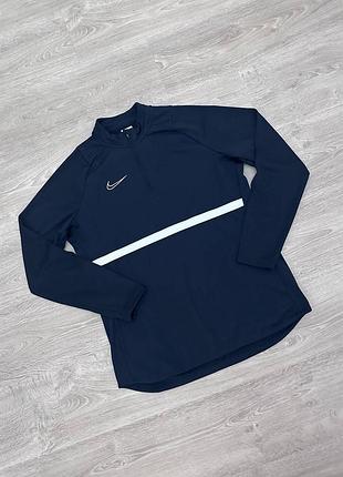 Nike dri-fit academy 21 drill жіночий утеплений  лонгслів, кофта 1/4 zip, l