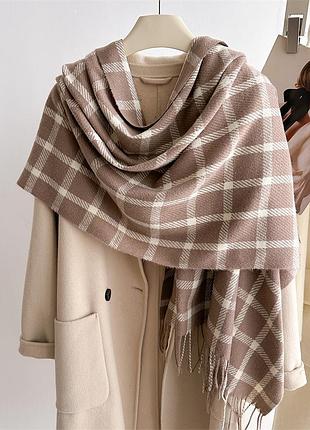 Жіночий шарф fashion коричневий 65x200 см, коричневий 2571261