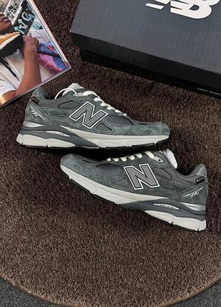 Стильные женские кроссовки jjjound x new balance 990v3 made in usa 'grey'