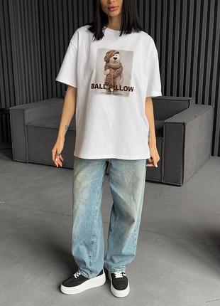 Футболка oversize з принтом