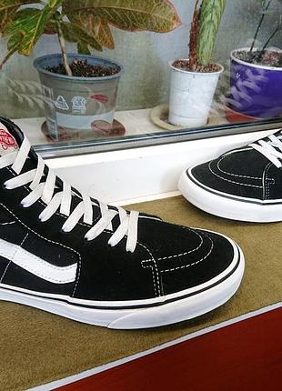 М'які та легкі міцні шкіряні кеди "vans ®"! оригінал! 44 р