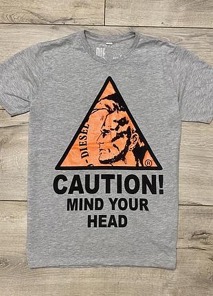 Оригинальная футболка diesel caution mohawk