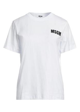 Базова біла футболка від бренду msgm.оригінал