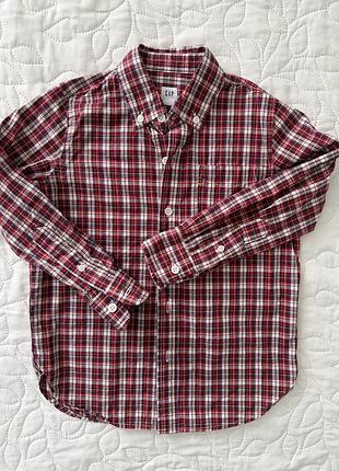 Сорочка у клітинку для хлопчика gap на 6-7 років