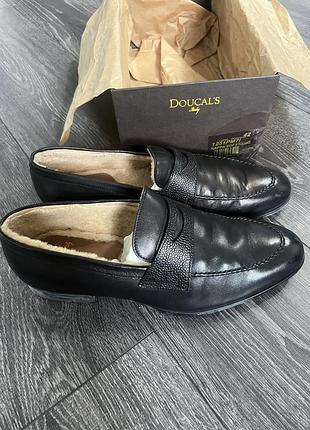 Туфлі чоловічі dougal’s, оригінал, чорні, розмір 42, у гарному стані