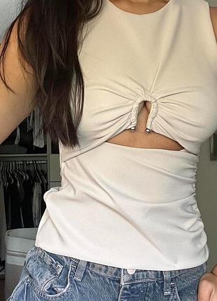 Топ zara з розрізом