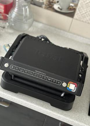Електрогриль tefal optigrill 2 in 1 у чорному кольорі