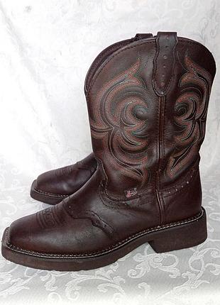 Сапоги женские ковбойские, вестерн, байкерские р. 40 -41. сша