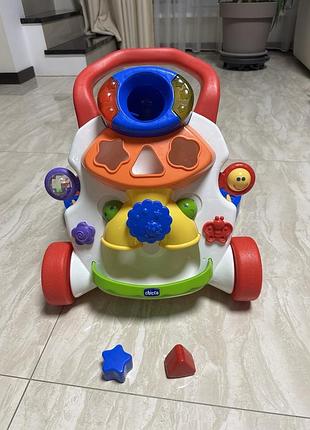 Ходунки-каталка chicco “перші кроки” (first steps), музична, зі світлом