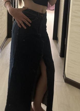 Джинсова спідниця zara