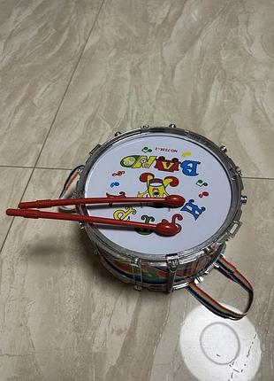 Дитячий барабан з паличками
