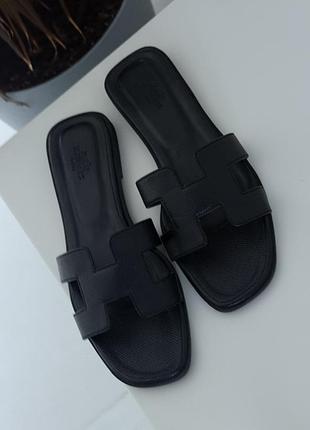 Стильні базові шльопанці в стилі hermes 37 розмір