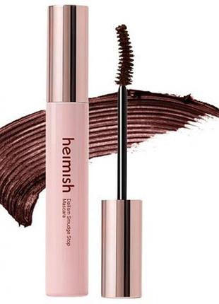 Подовжуюча туш для вій heimish dailism smudge stop mascara brown new 2026, 9 г
