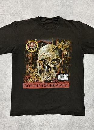 Вінтажна футболка мерч slayer - south of heaven / distressed