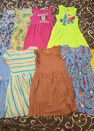 Платьечка на девочку 4-5 лет (110-116см) h&amp;m, disney, next