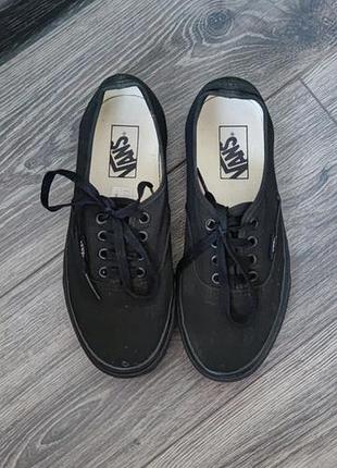 Черные кеды vans