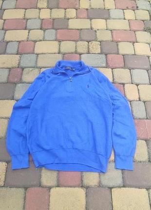 Polo ralph lauren 1/3 зіп кофта в'язана світер світшот худі зіпка m розмір