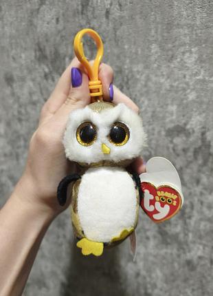 Брелок ty beanie boos совушка owliver с биркой