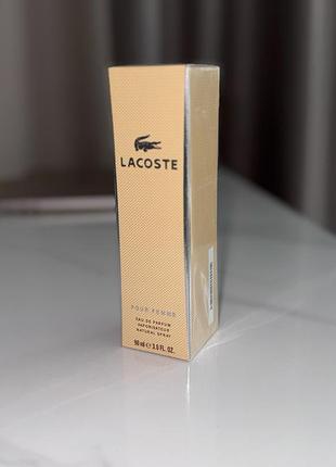 Жіночі парфуми шлейфові духи lacoste pour femme лакосте 90 мл