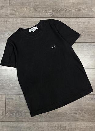 Оригінальна футболка  comme des garçons play black heart logo t-shirt