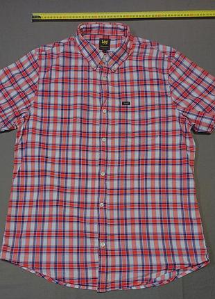 Воротник 45 см lee size l клетчатая тенниска на заклепках organic cotton regular fit пуговицы брендированные