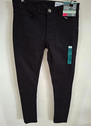 Черные джинсы скинни primark