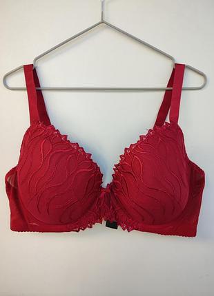 Червоний бюстгальтер bodyflirt з мереживом