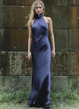 Атласна сукня zara