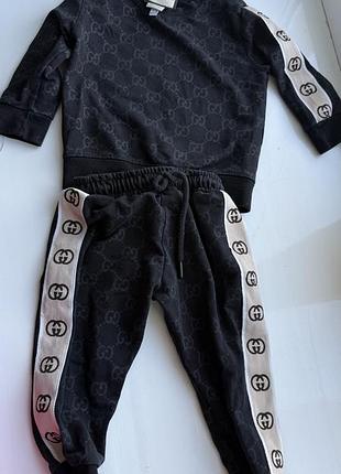 Gucci original дитячий костюм 9–12 міс. made in italy gg