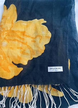 Платок палантин pashmina 100 % кашемир пашмина нереально красивый