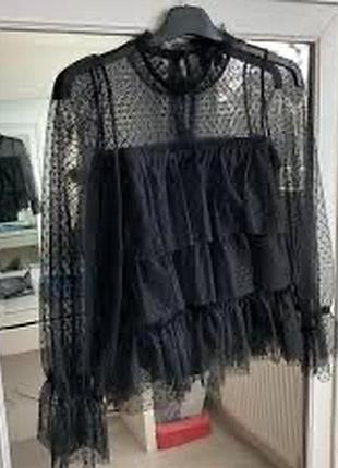 Стильна блуза сітка zara