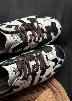 Кросівки adidas samba og cow print dark brown white