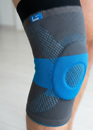 Бандаж коленный juzo genu flex extra wide на широком бедро размер 4, размер l с ребрами с кольцом на коленный сустав наколенник