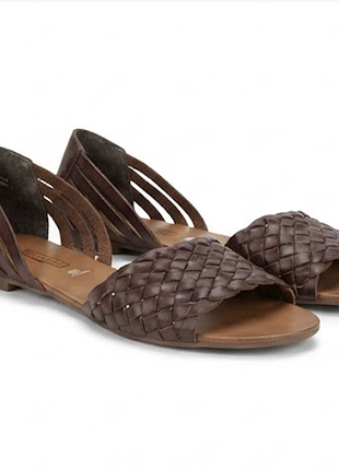 Кожаные босоножки сандалии 5th avenue (deichmann), размер 37-37,5 (стелька 24 см)