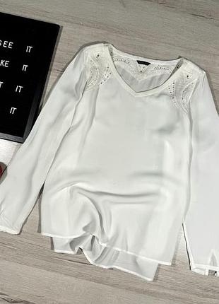 Сорочка з ажурною вставкою massimo dutti