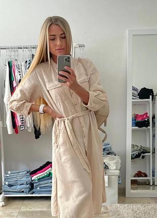 Льняное бежевое платье рубашка из хлопка и льна zara
👍👍👍👍👍👍👍👍👍