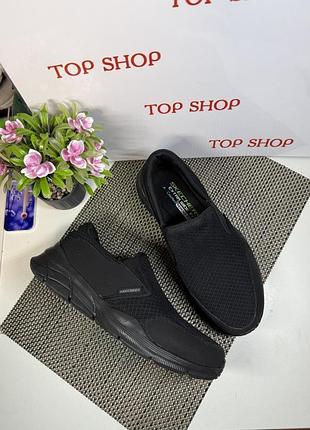 Оригінальні кросівки skechers слипони без шнурків