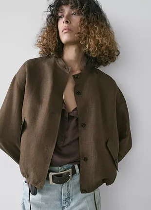Куртка шовкова massimo dutti