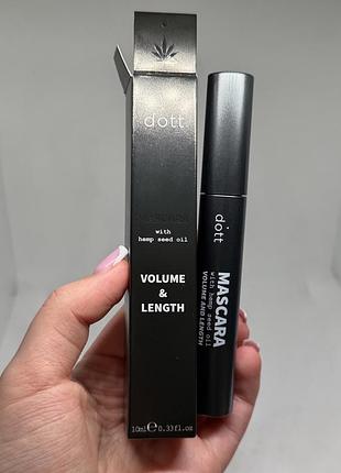 Dott туш для вій volume & length | blck - чорна 10ml