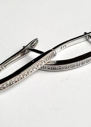 Серебряные серьги классические новые