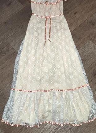 Платье женское длинное винтажное vintage