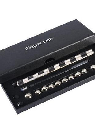 Ручка магнітна конструктор polar pen black-silver